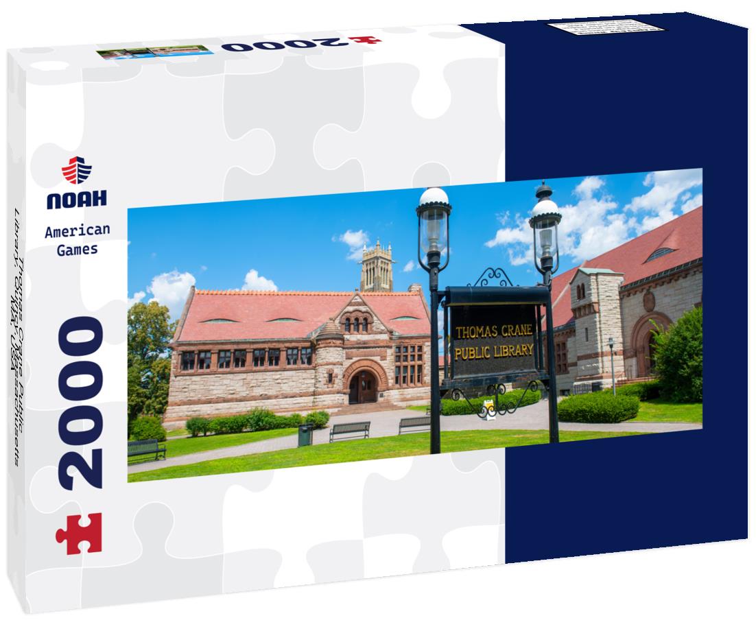 Thomas Crane Public Library, Quincy, Massachusetts MA, USA 2000pc Panoramic Puzzle