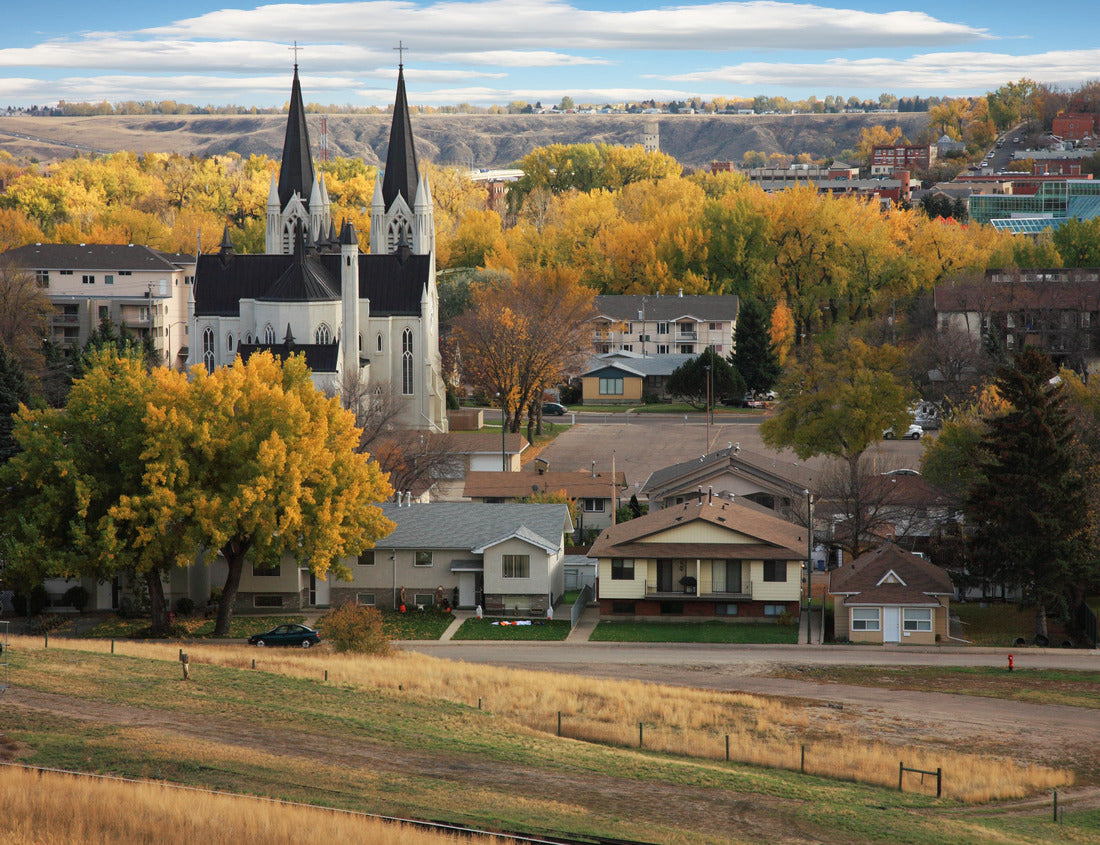 Noah Jigsaw Puzzle City of Medicine Hat, Alberta, Canada in the fall 1000 pieces