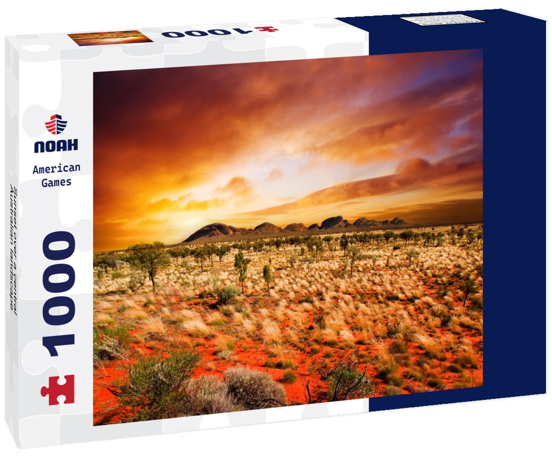 Noah Jigsaw Puzzle Sunset over a central Australian landscape 1000 pieces