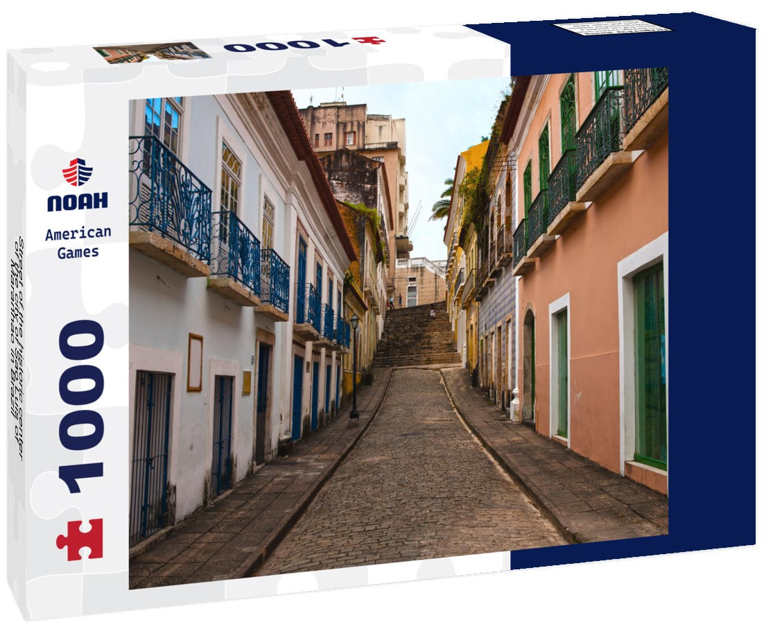 Noah Jigsaw Puzzle Street of the historic center of the city of Sao Luis of Maranhao in Brazil 1000 pieces