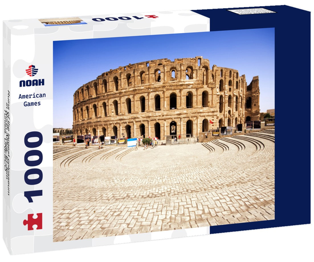 Noah Jigsaw Puzzle Ruins of the largest colosseum in North Africa. El Jem, Tunisia. UNESCO 1000 pieces