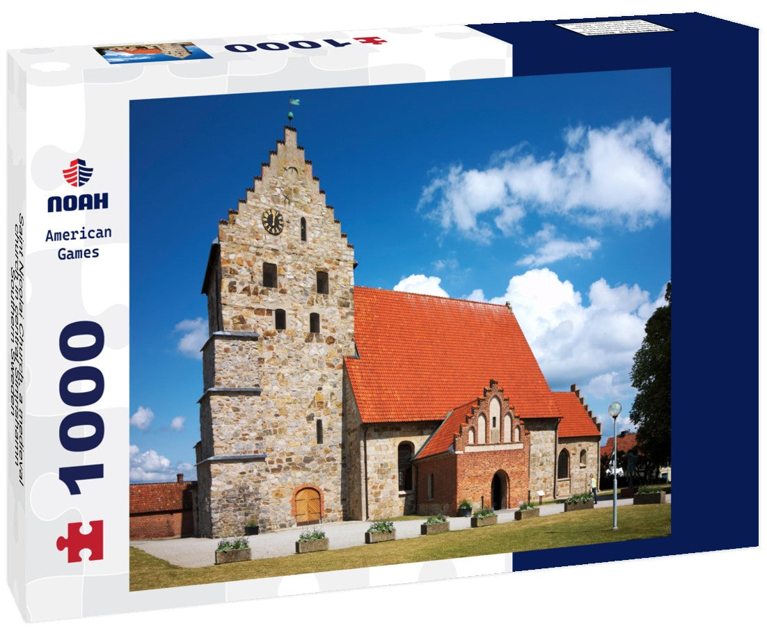 Noah Jigsaw Puzzle Saint Nicolai Church, a medieval church in central Simrishamn, Southern Sweden 1000 pieces