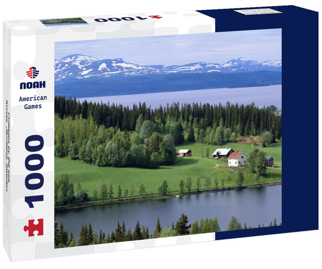 Noah Jigsaw Puzzle Cottages by the sea, Konas, Jamtland, Sweden 1000 pieces