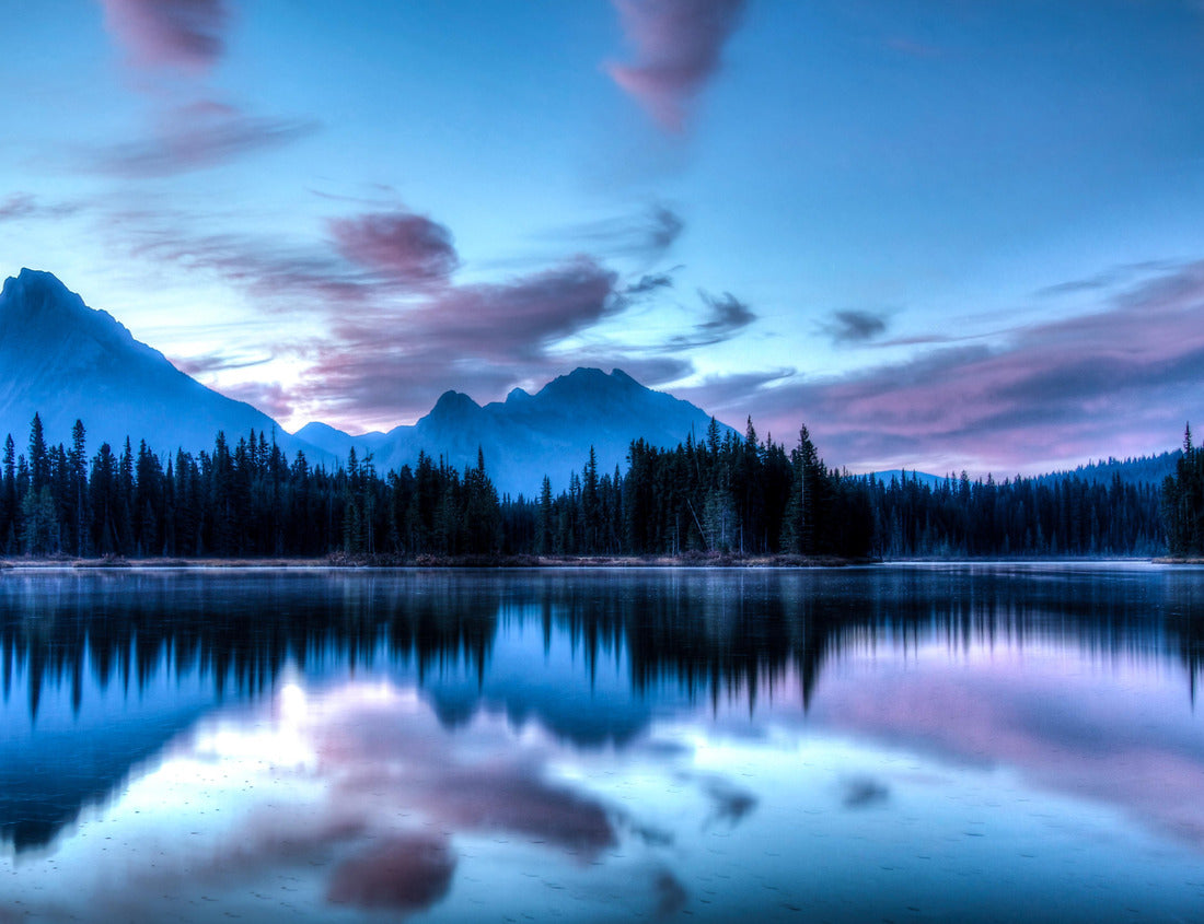 Noah Jigsaw Puzzle Morning sunrise over the spillway lake in Kananaskis Country, Alberta, Canada 1000 pieces