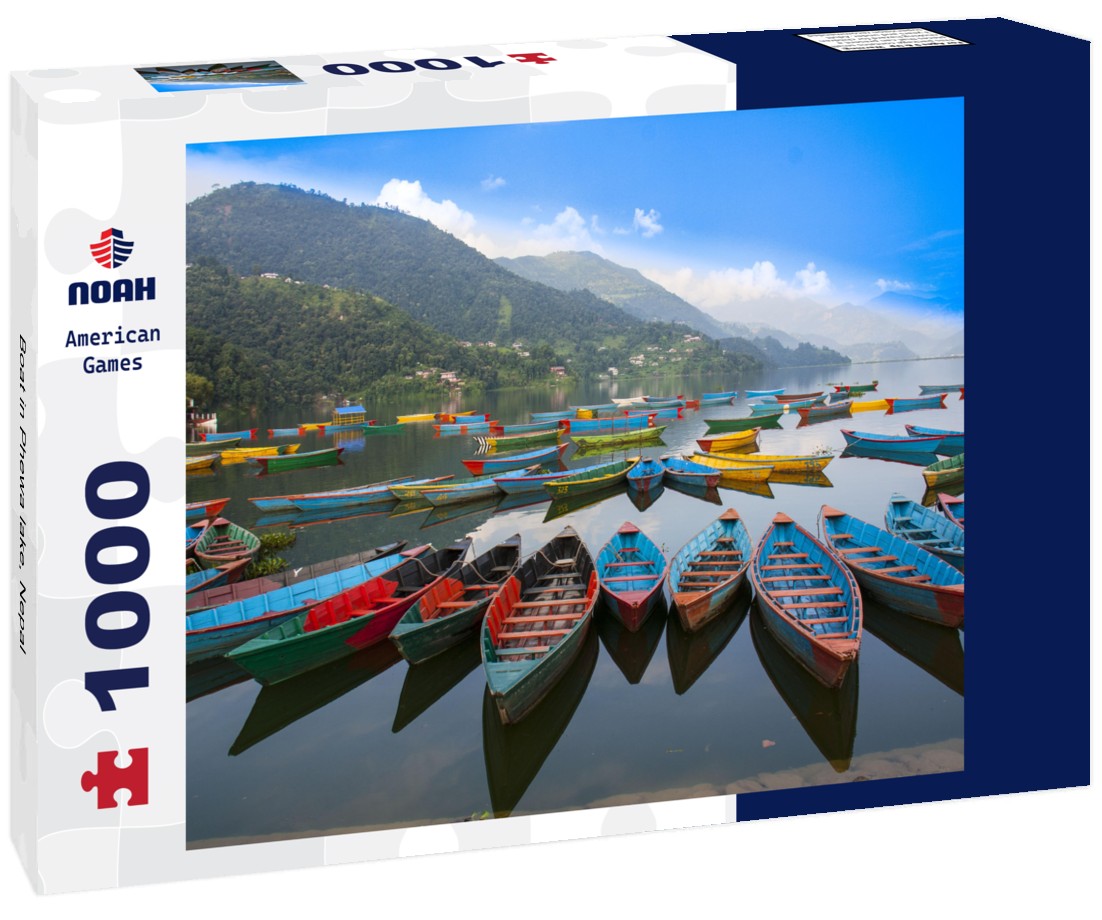 Noah Jigsaw Puzzle Boat in Phewa lake, Nepal 1000 pieces