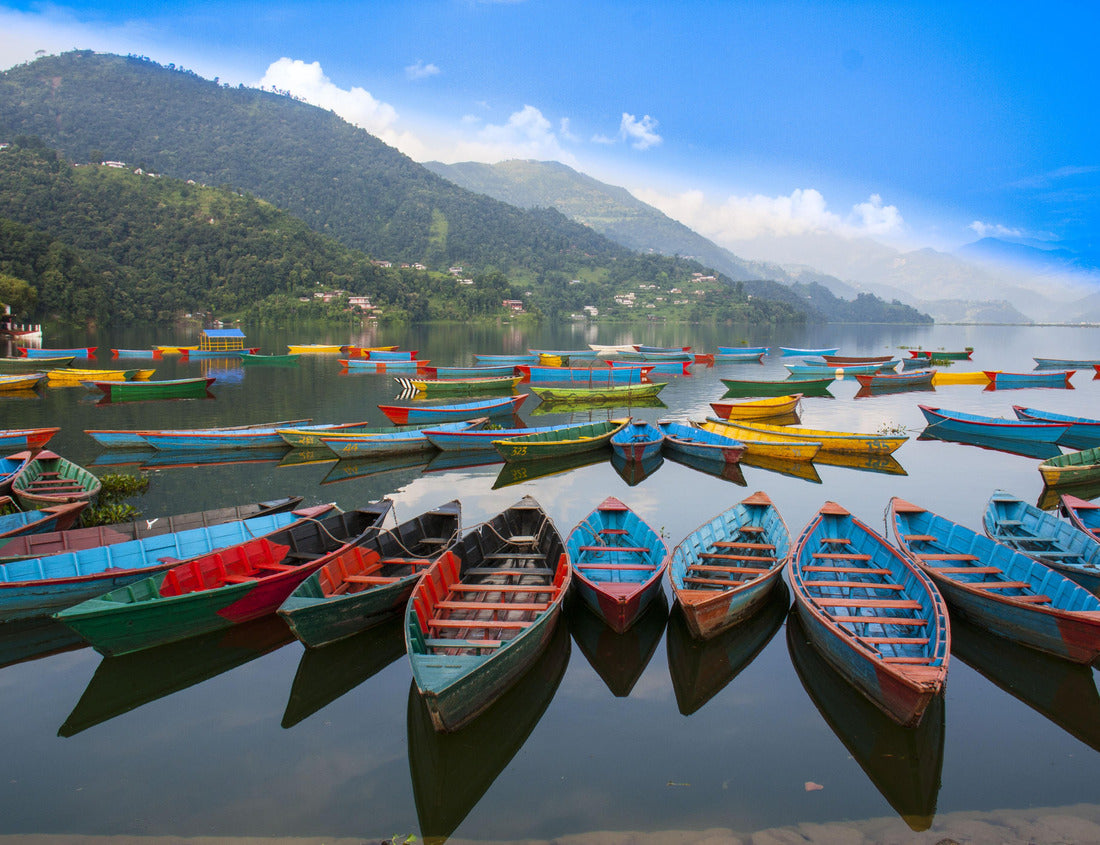 Noah Jigsaw Puzzle Boat in Phewa lake, Nepal 1000 pieces