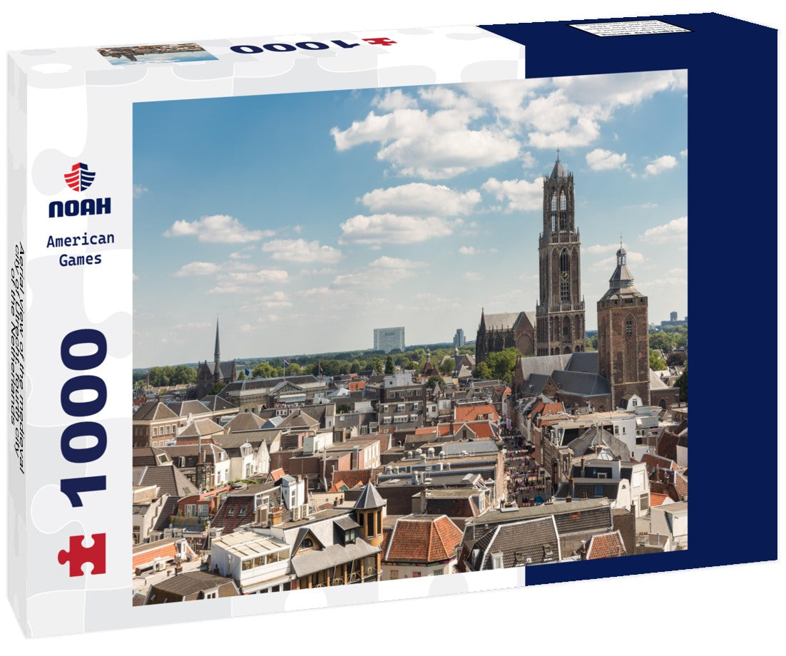 Noah Jigsaw Puzzle Aerial view of the medieval city of Utrecht, fourth city of the Netherlands 1000 pieces