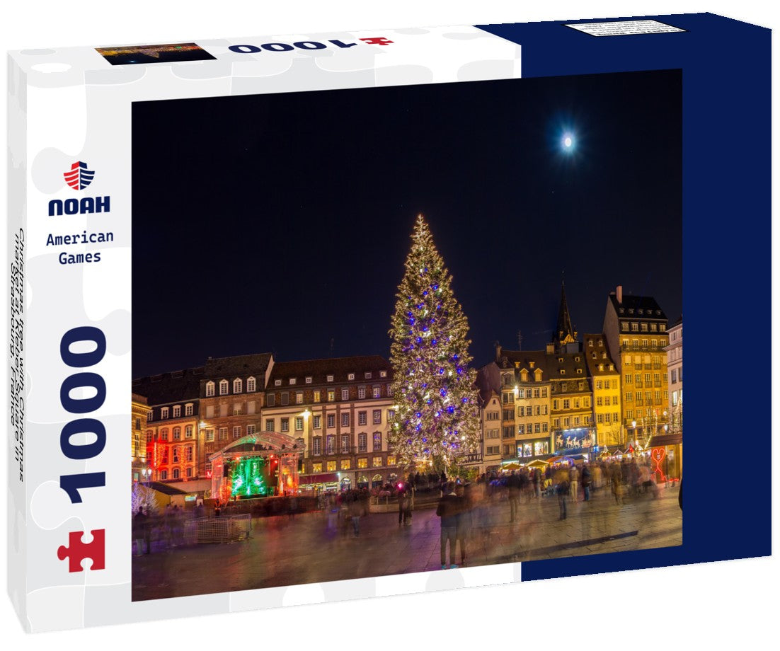 Noah Jigsaw Puzzle Christmas tree with Christmas market at Kleber Square in Strasbourg, France 1000 pieces