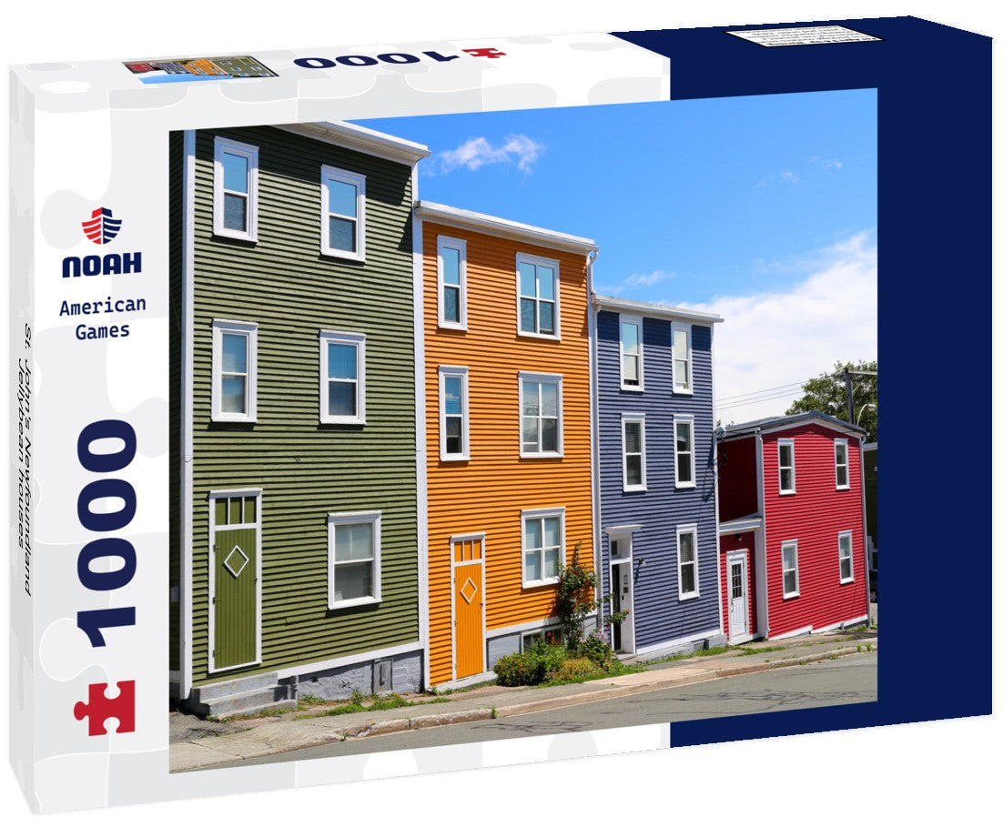 Noah Jigsaw Puzzle St. John's Newfoundland- Jellybean houses 1000 pieces