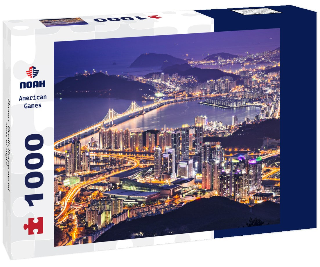 Noah Jigsaw Puzzle Busan, South Korea aerial view at night 1000 pieces