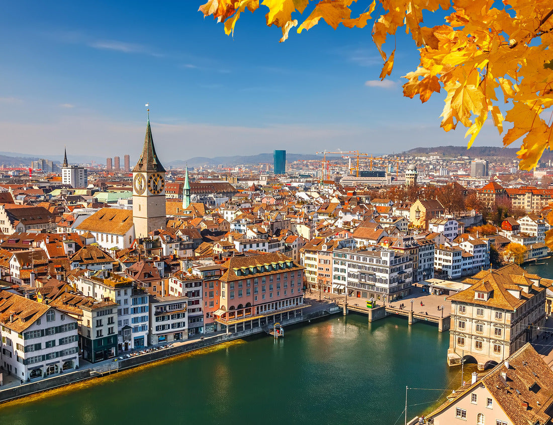 Noah Jigsaw Puzzle Downtown Zurich in the sunshine 1000 pieces