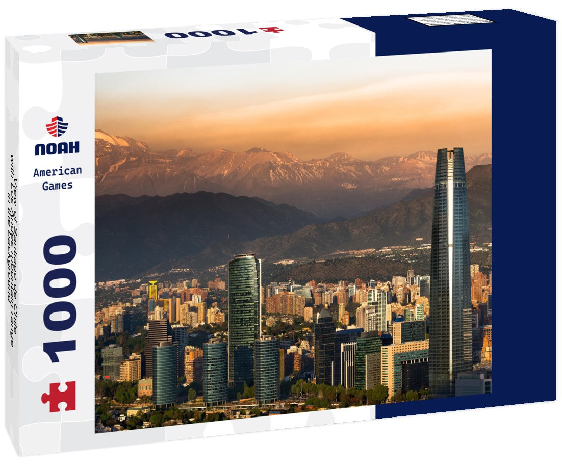 Noah Jigsaw Puzzle View of Santiago de Chile with Los Andes mountain range in the background 1000 pieces