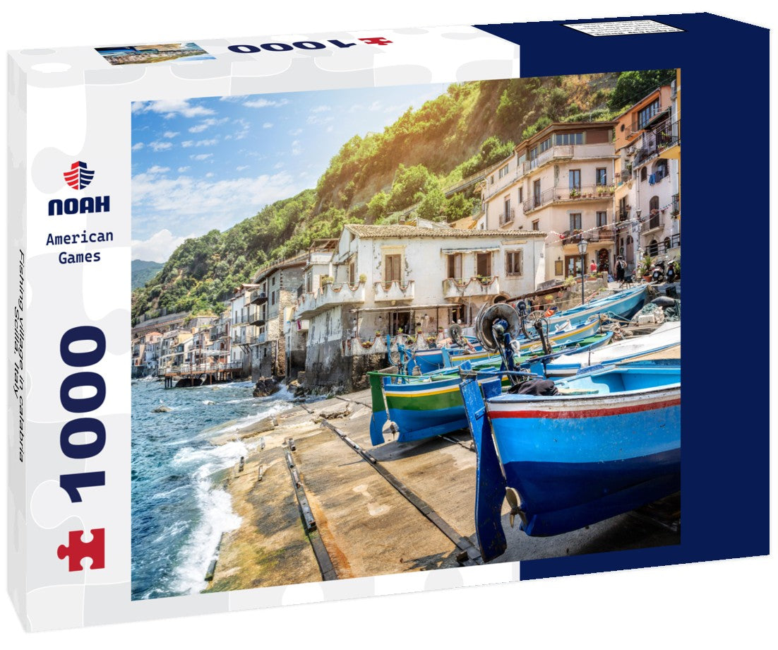Noah Jigsaw Puzzle Fishing village in calabria, Scilla, Italy 1000 pieces