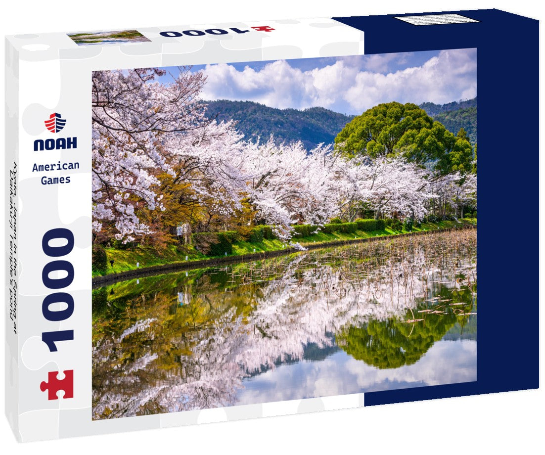 Noah Jigsaw Puzzle Kyoto, Japan in the Spring at Daikaku-ji Temple's pond 1000 pieces