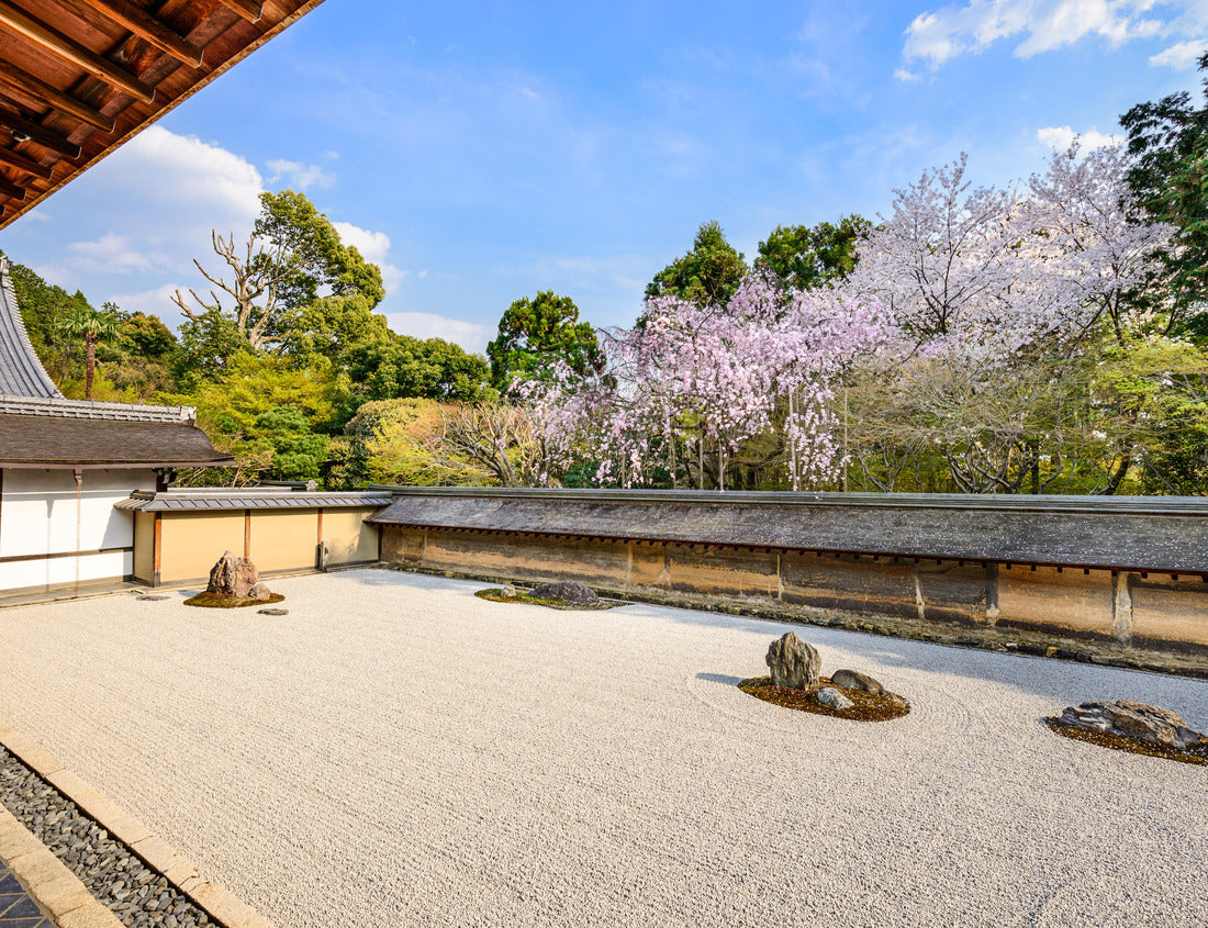 Noah Jigsaw Puzzle Kyoto, Japan the Ryoan-ji Temple zen rock garden in the spring 1000 pieces