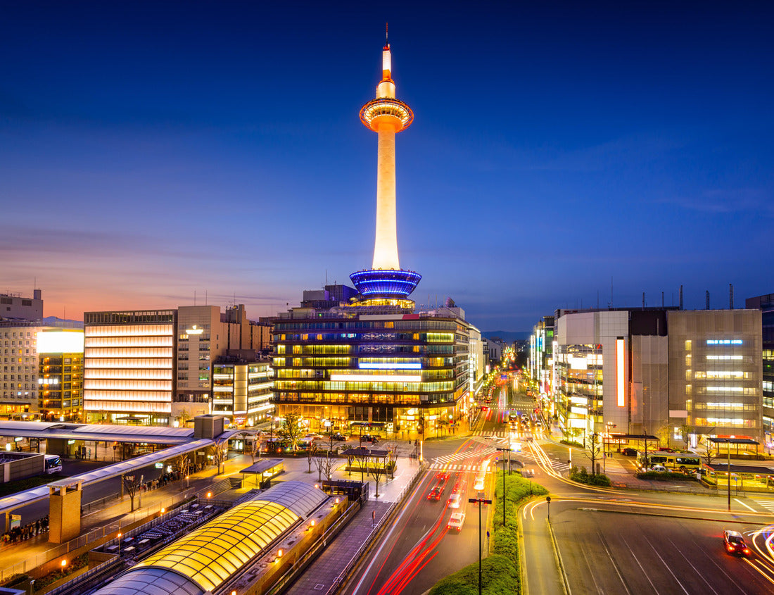 Noah Jigsaw Puzzle Kyoto, Japan downtown city skyline at night 1000 pieces