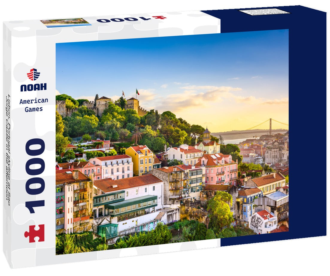 Noah Jigsaw Puzzle Lisbon, Portugal skyline at Sao Jorge Castle in the afternoon 1000 pieces