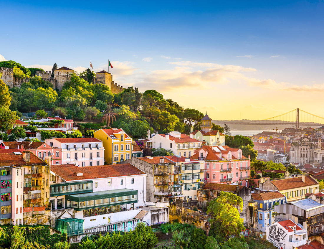 Noah Jigsaw Puzzle Lisbon, Portugal skyline at Sao Jorge Castle in the afternoon 1000 pieces