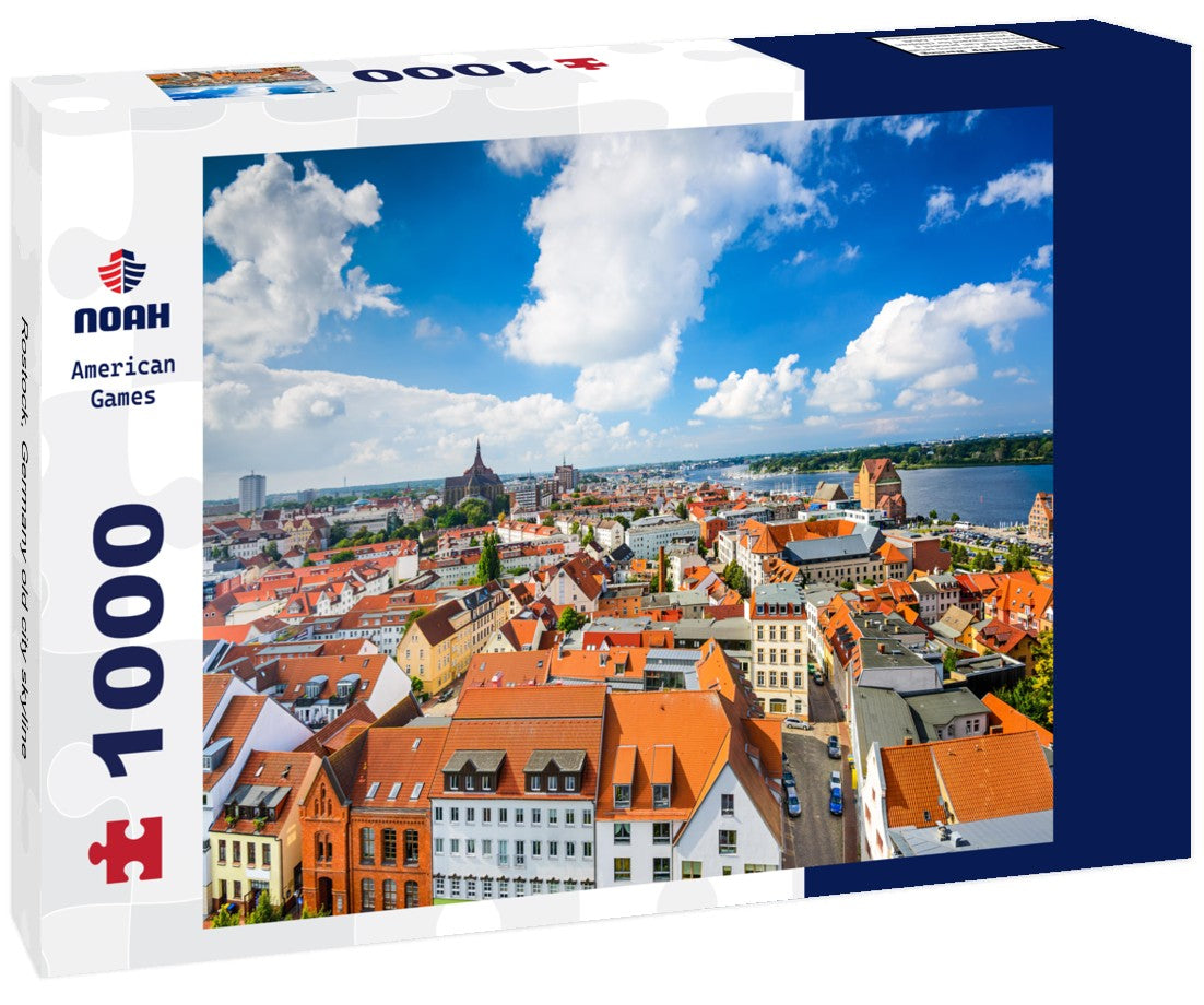 Noah Jigsaw Puzzle Rostock, Germany old city skyline 1000 pieces