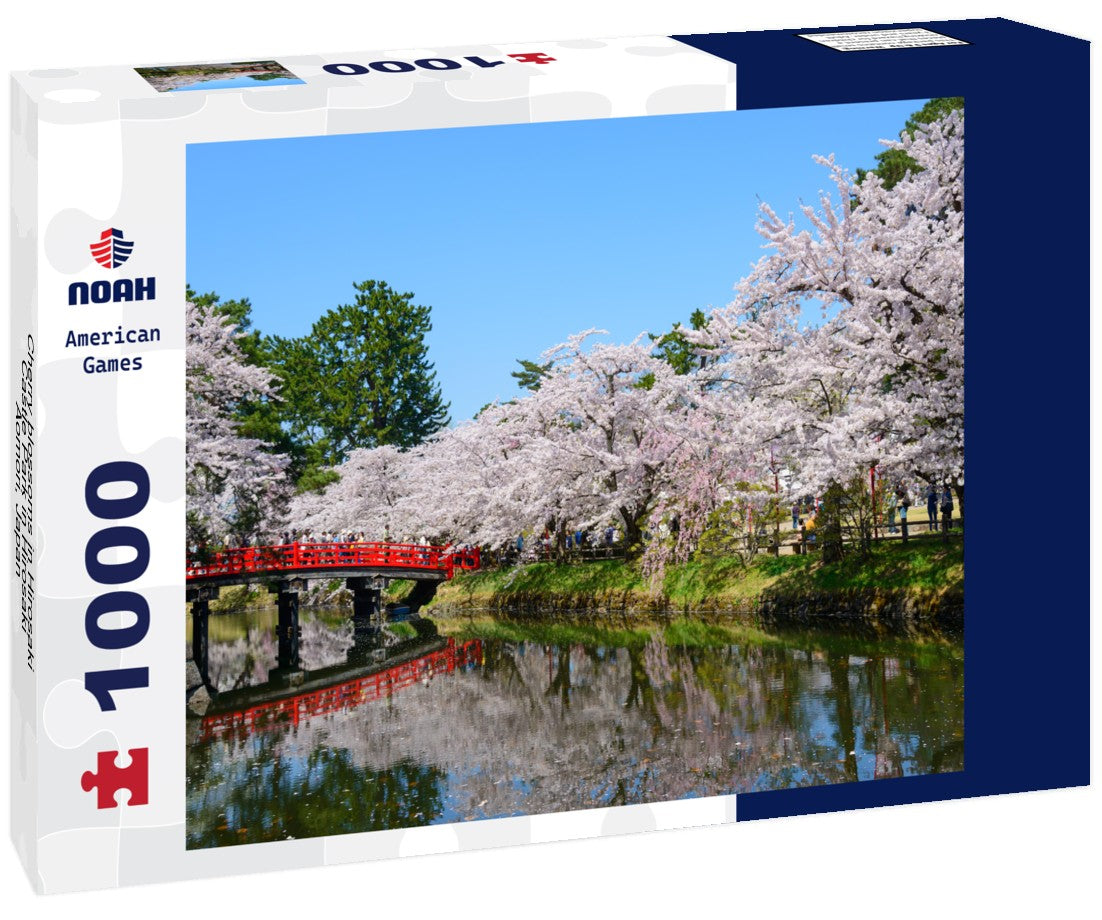 Noah Jigsaw Puzzle Cherry blossoms in Hirosaki Castle Park in Hirosaki, Aomori, Japan 1000 pieces
