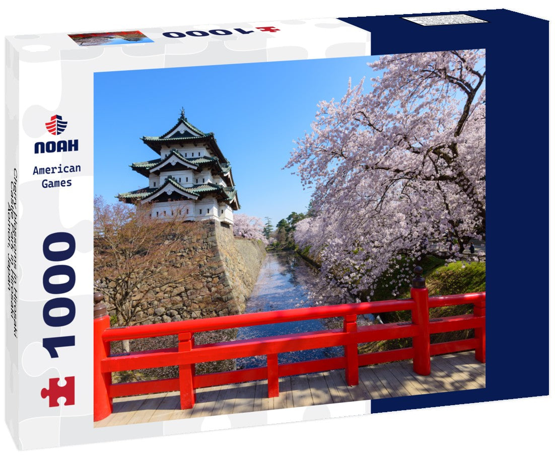 Noah Jigsaw Puzzle Cherry blossoms in Hirosaki Castle Park in Hirosaki, Aomori, Japan 1000 pieces