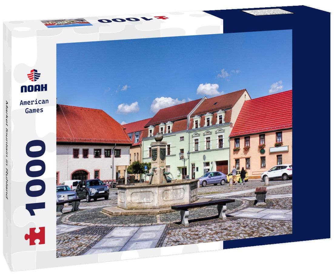 Noah Jigsaw Puzzle Market fountain in Ruhland 1000 pieces