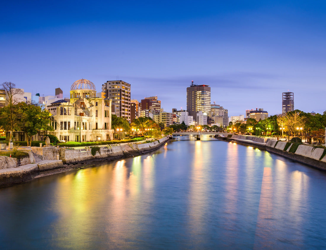 Noah Jigsaw Puzzle Hiroshima, Japan city skyline on the Motoyasu River near the Atomic Dome memorial ruins 1000 pieces