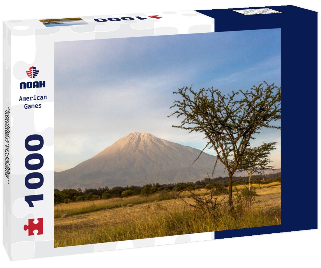 Noah Jigsaw Puzzle Beautiful view of Meru Mountain in Arusha, Northern Tanzania, Africa 1000 pieces