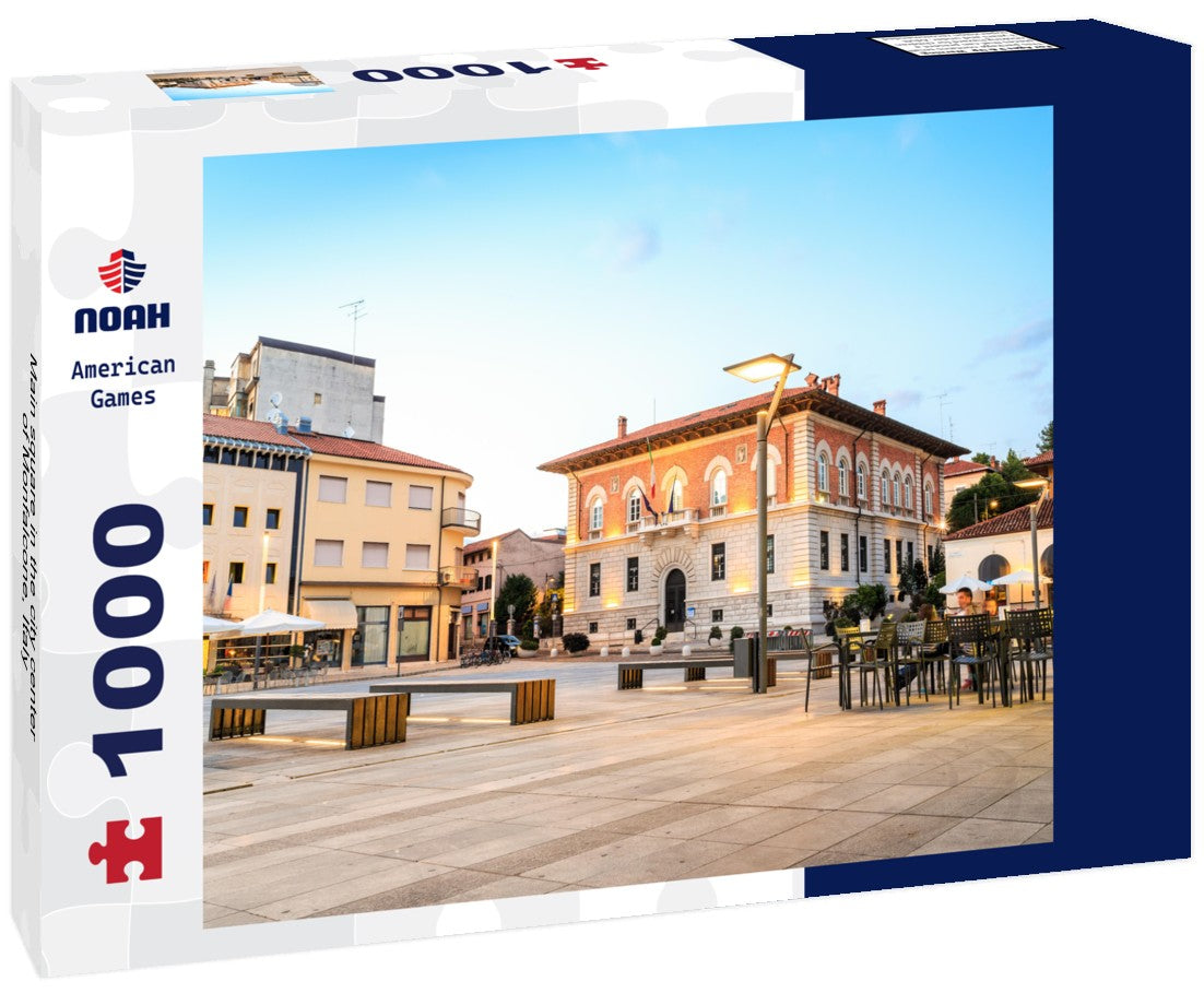 Noah Jigsaw Puzzle Main square in the city center of Monfalcone, Italy 1000 pieces