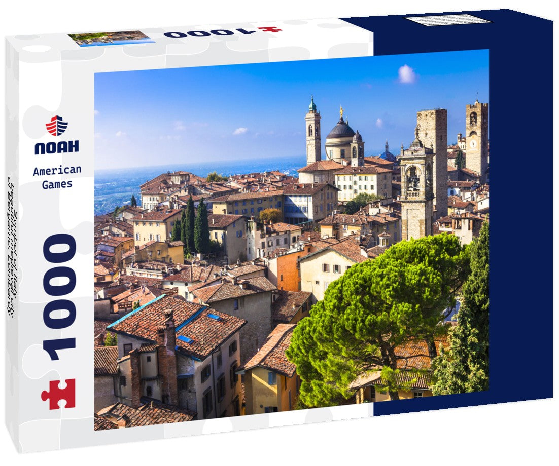 Noah Jigsaw Puzzle Symbol of Italy - beautiful medieval city of Bergamo, Lombardy 1000 pieces