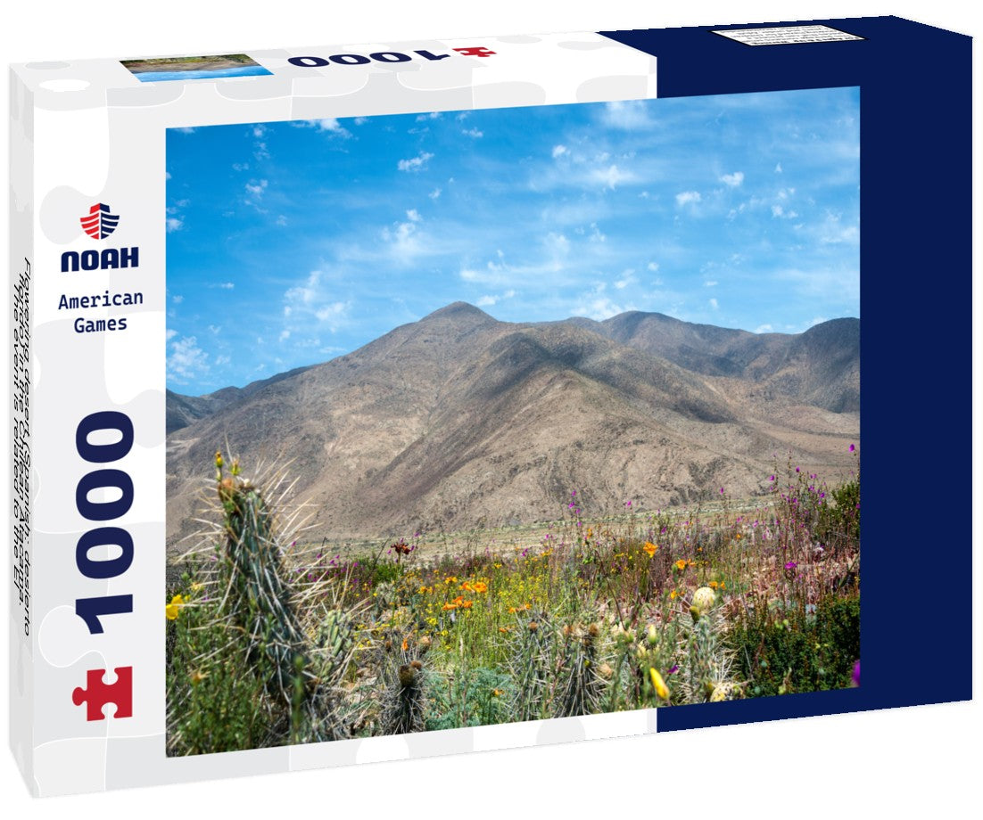 Noah Jigsaw Puzzle Flowering desert (Spanish: desierto florido) in the Chilean Atacama. The event is related to the El Nino phenomenon 1000 pieces