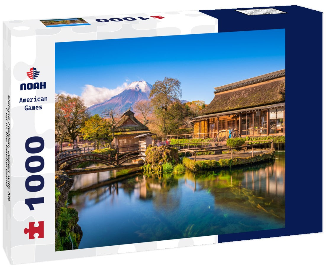 Noah Jigsaw Puzzle Oshino Hakkai, Japan with Mt. Fuji in the background 1000 pieces