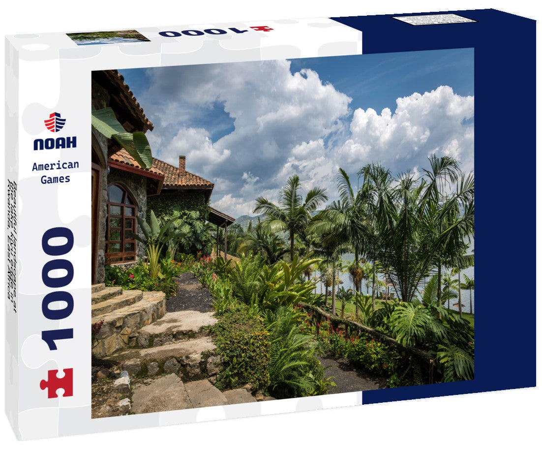 Noah Jigsaw Puzzle Beautiful landscape at the lake kivu edge in Rwanda, East Africa 1000 pieces