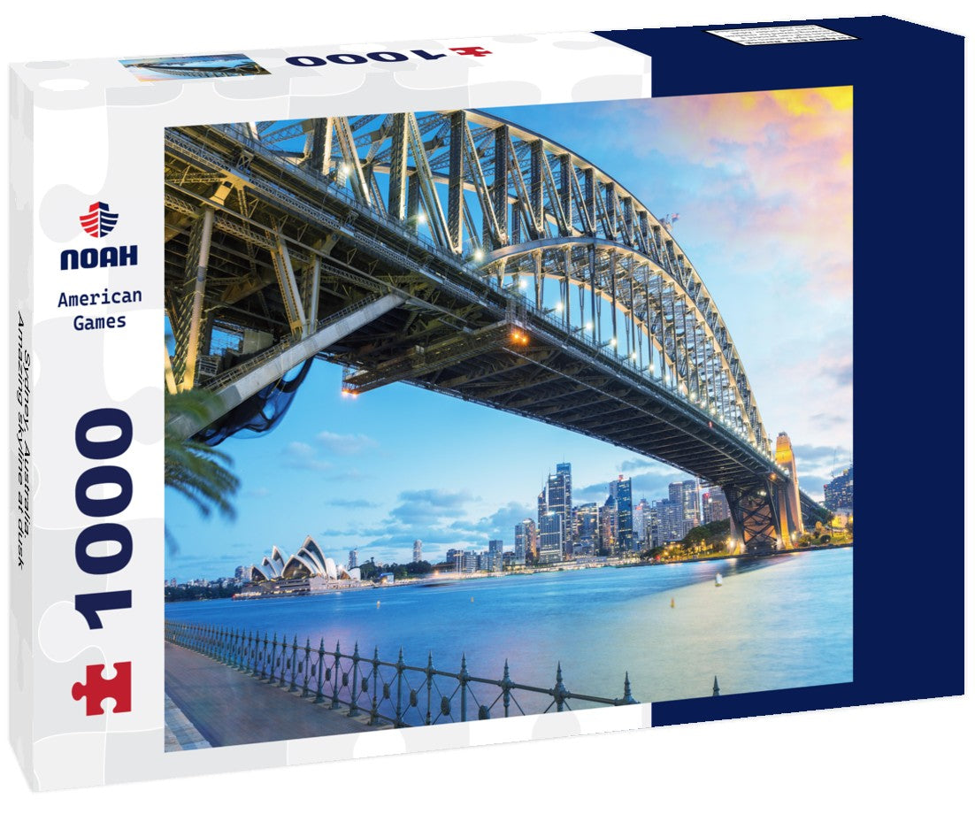 Noah Jigsaw Puzzle Sydney, Australia. Amazing skyline at dusk 1000 pieces