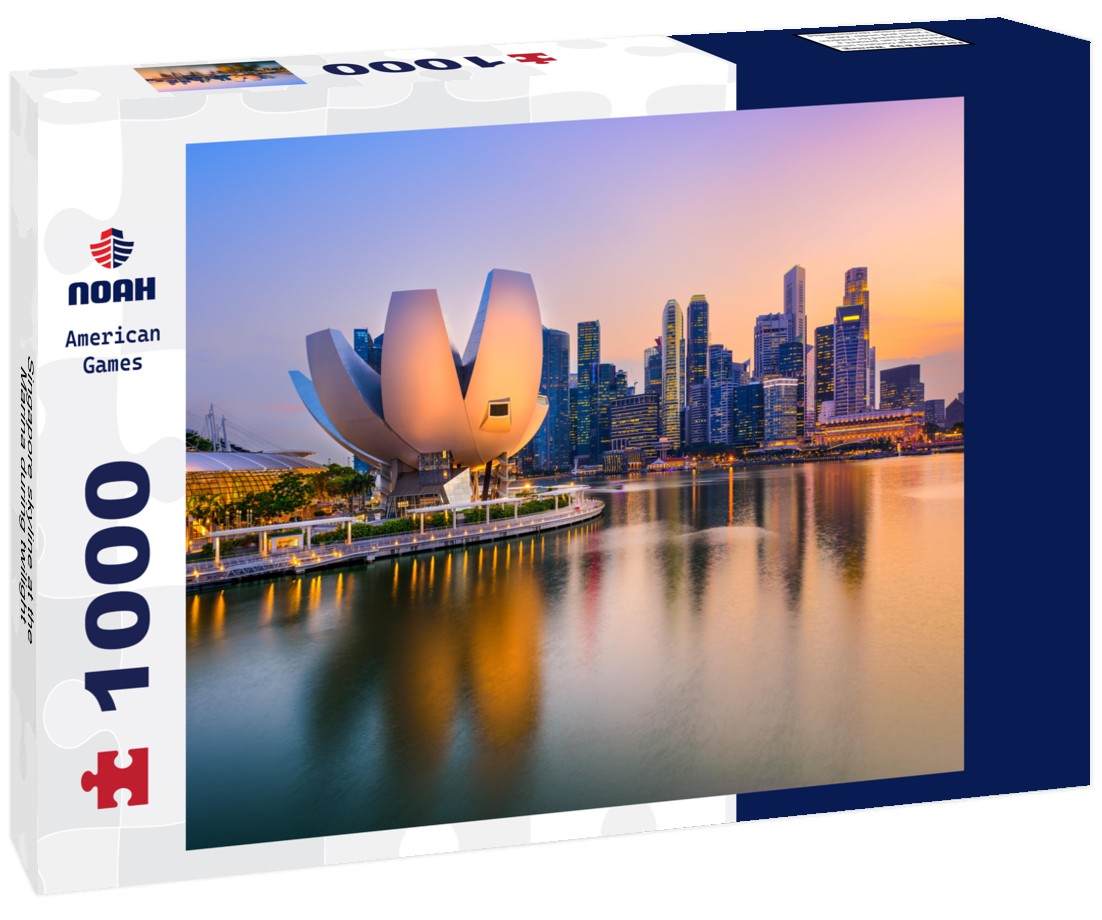 Noah Jigsaw Puzzle Singapore skyline at the Marina during twilight 1000 pieces