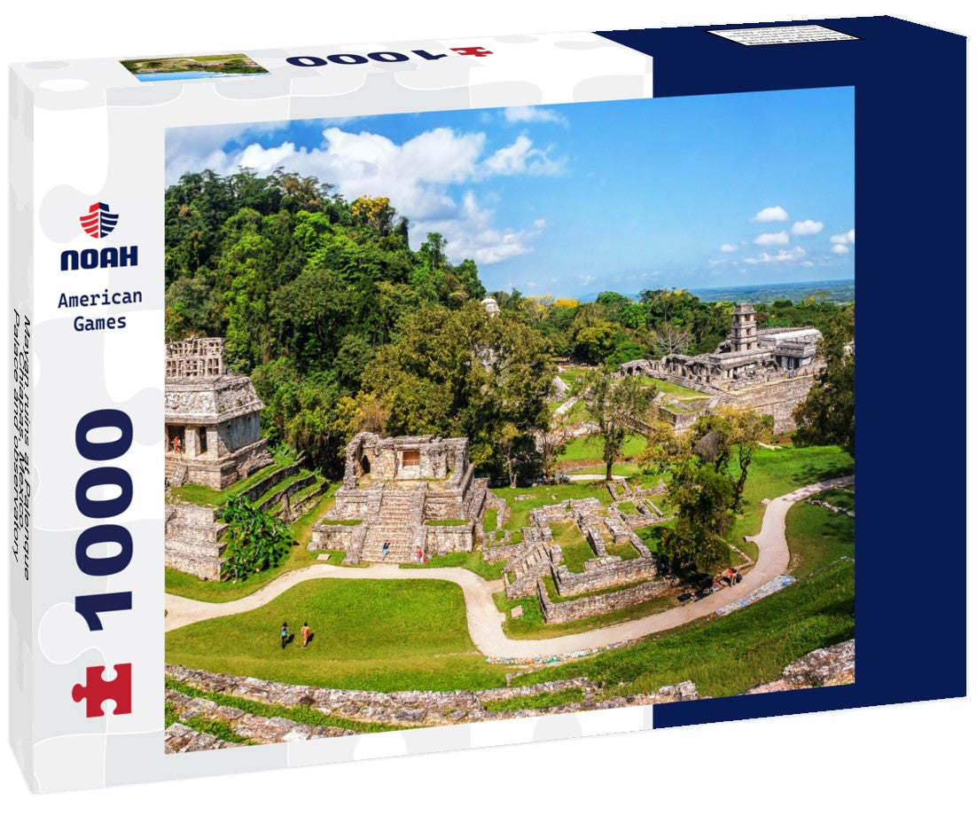 Noah Jigsaw Puzzle Mayan ruins at Palenque, Chiapas, Mexico. Palace and observatory 1000 pieces