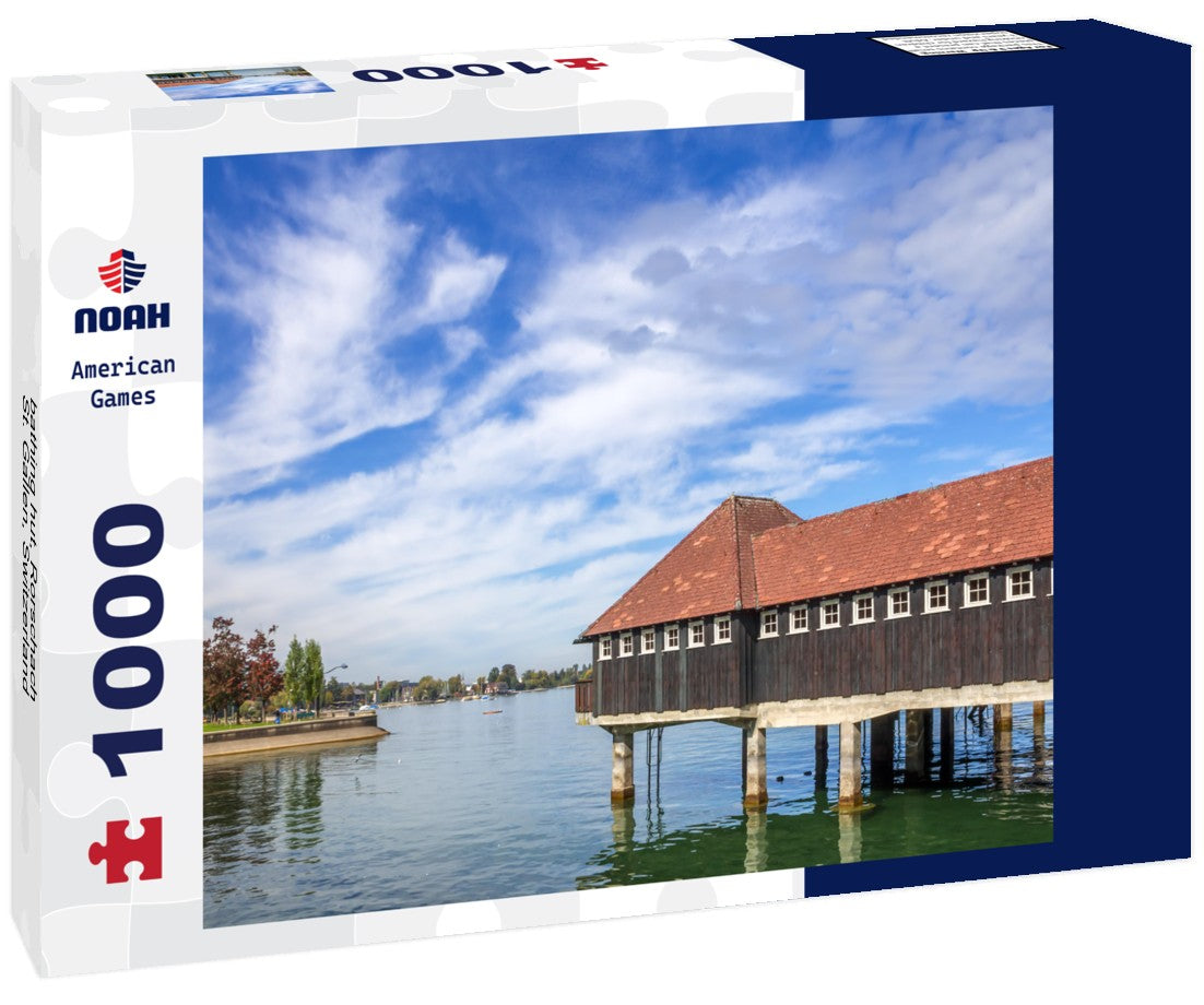 Noah Jigsaw Puzzle bathing hut, Rorschach, St. Gallen, Switzerland 1000 pieces