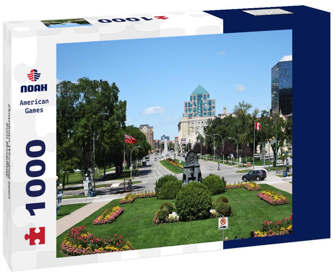 Noah Jigsaw Puzzle Downtown Winnipeg seen from Broadway 1000 pieces