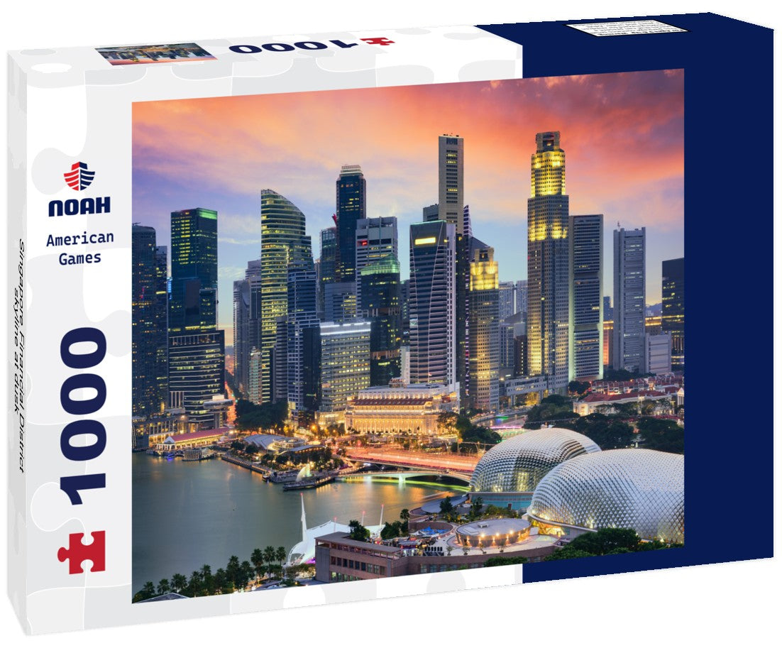 Noah Jigsaw Puzzle Singapore Financial District skyline at dusk 1000 pieces
