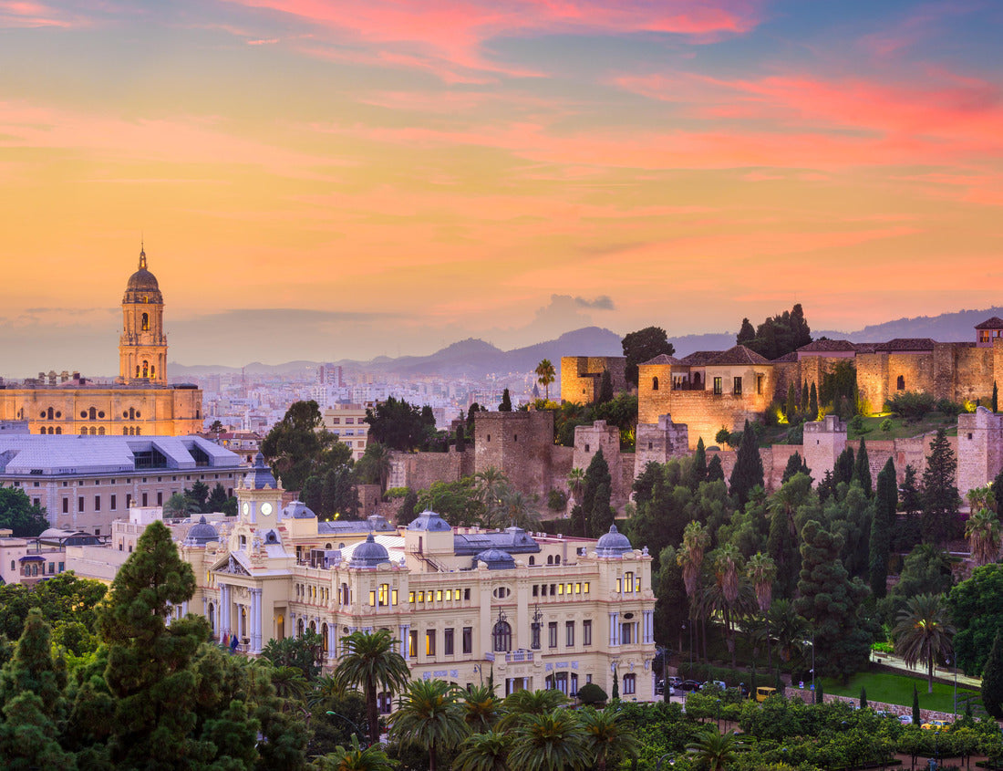 Noah Jigsaw Puzzle Malaga, Spain old town skyline 1000 pieces