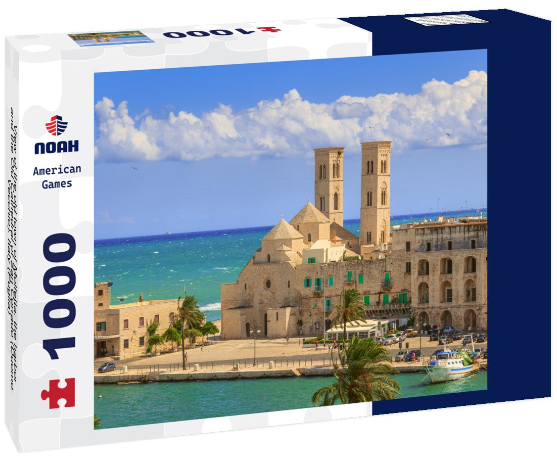 Noah Jigsaw Puzzle View of the old town of Molfetta: the harbor and the Old Cathedral of San Corrado (Duomo Vecchio). Italy (Puglia) 1000 pieces