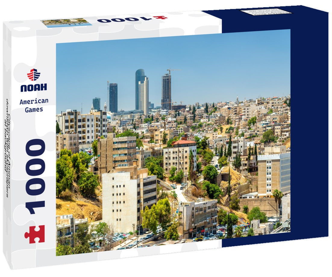 Noah Jigsaw Puzzle Cityscape of Amman downtown with skyscrapers at background - Jordan 1000 pieces