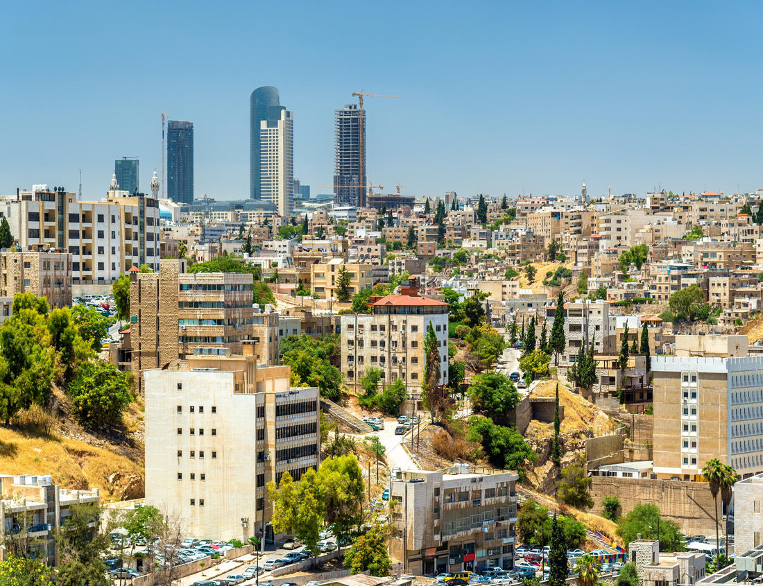 Noah Jigsaw Puzzle Cityscape of Amman downtown with skyscrapers at background - Jordan 1000 pieces
