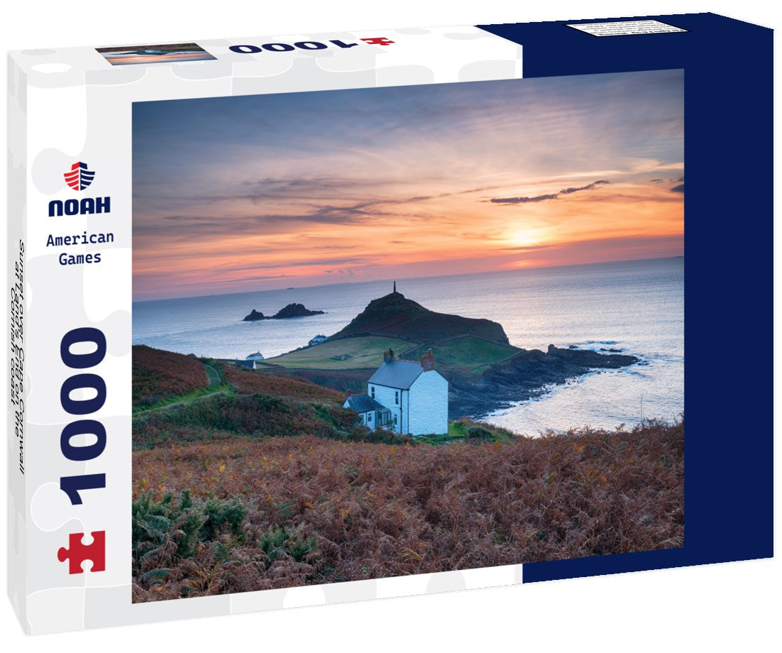 Noah Jigsaw Puzzle Sunset over Cape Cornwall at Land's End on the Cornish coast 1000 pieces