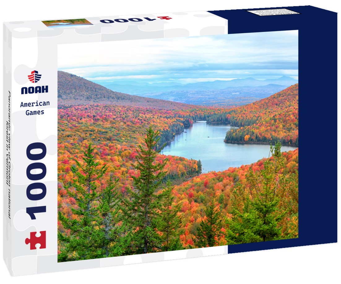 Noah Jigsaw Puzzle Panoramic view of Groton national forest in Vermont 1000 pieces