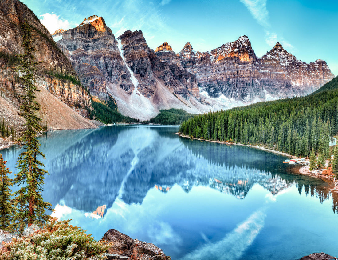 Noah Jigsaw Puzzle Moraine Lake panorama in Banff National Park, Alberta, Canada 1000 pieces
