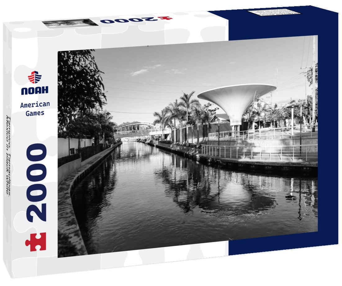 Noah Jigsaw Puzzle Tampico, Tamaulipas. Mexico in black white 2000 pieces