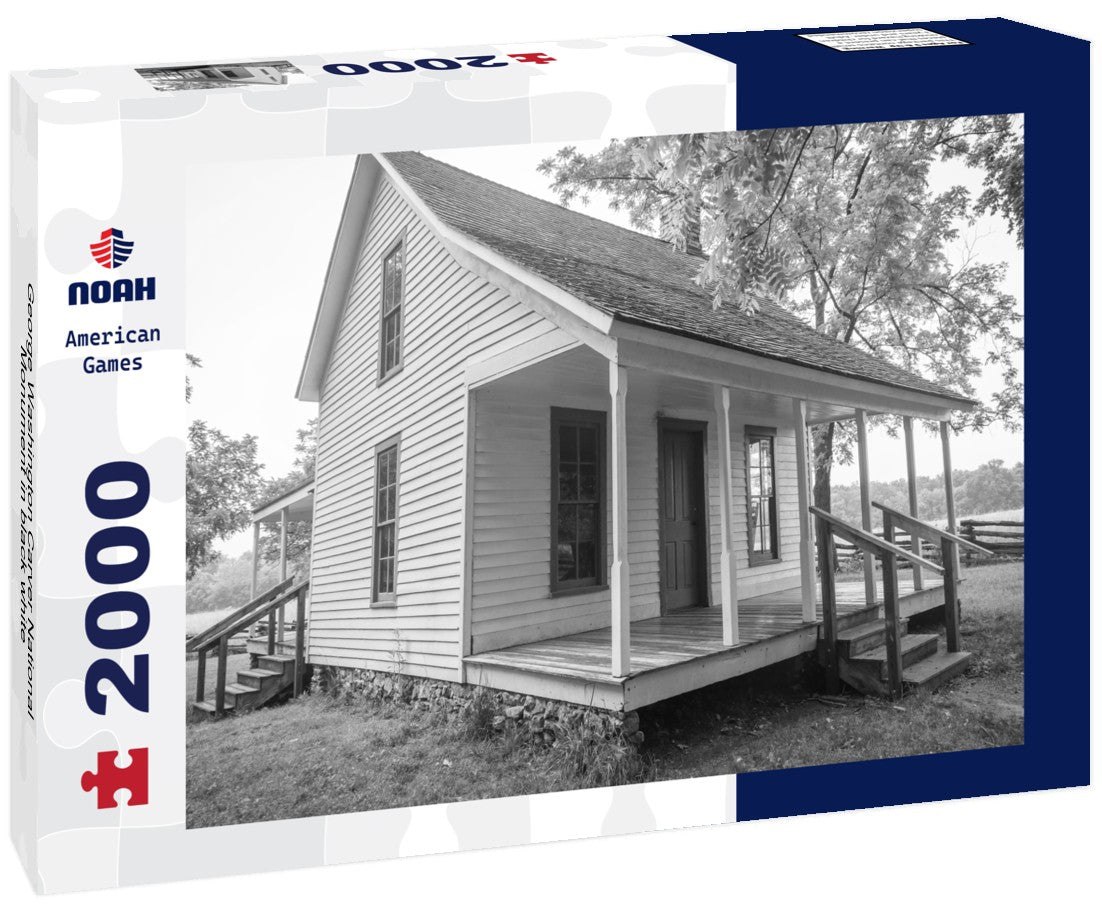 Noah Jigsaw Puzzle George Washington Carver National Monument in black white 2000 pieces