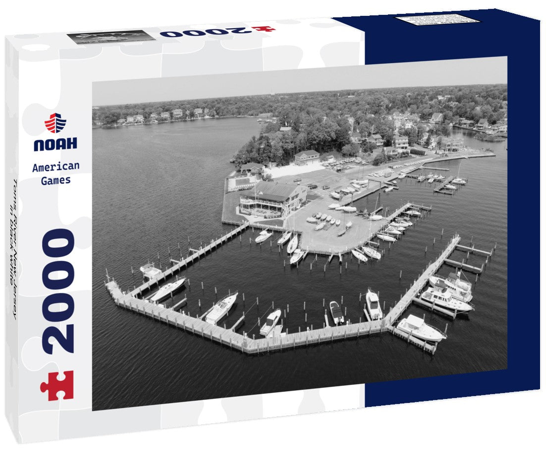Noah Jigsaw Puzzle Toms River New Jersey in black white 2000 pieces