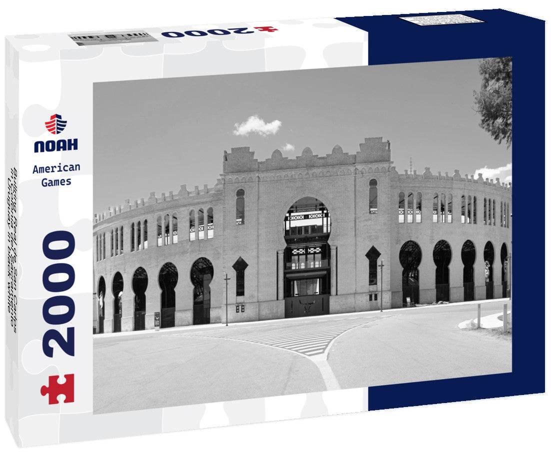 Noah Jigsaw Puzzle Bullring Real de San Carlos in Colonia del Sacramento, Uruguay in black white 2000 pieces